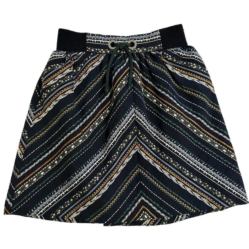 NWOT Zara Embroidered Jacuard Skirt Girls 11/12
